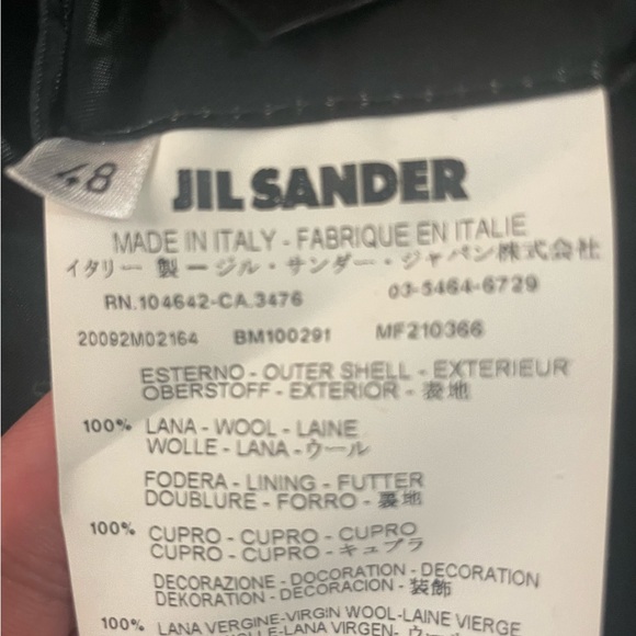 Jil Sander Runway FW09 color-block wool single breasted trench. - Picture 9 of 10